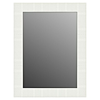 Espejo con marco Cuadraditos (64 x 86 cm, Blanco)