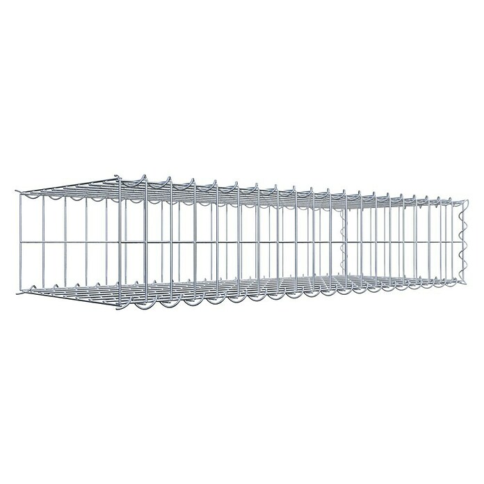 Gabiona Gabione Typ 2 (Zum Anbau in der Länge, 100 x 40 x 20 cm, Stahl, Maschenbreite: 50 mm, Maschenhöhe: 100 mm, Spirale) | BAUHAUS