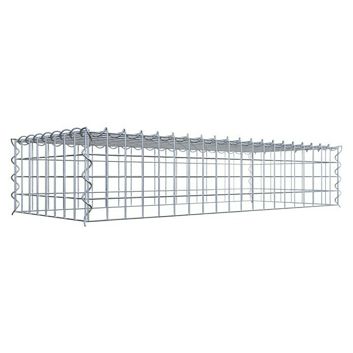 Gabiona Gabione Typ 3 (Zum Anbau in der Höhe, 100 x 40 x 20 cm, Stahl, Maschenbreite: 50 mm, Maschenhöhe: 50 mm, Spirale) | BAUHAUS