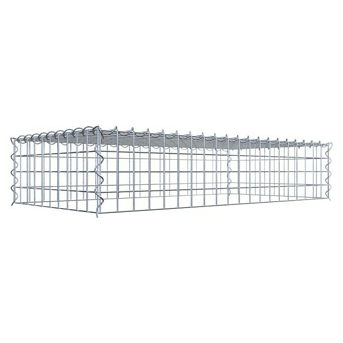 Gabiona Gabione Typ 3 (Zum Anbau in der Höhe, 100 x 50 x 20 cm, Stahl, Maschenbreite: 50 mm, Maschenhöhe: 50 mm, Spirale) | BAUHAUS