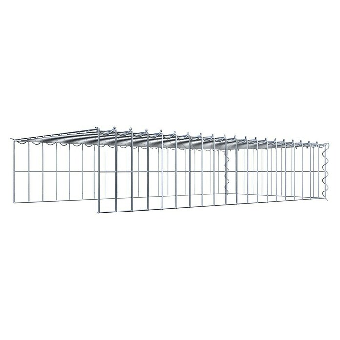 Gabiona Gabione Typ 4 (Zum Anbau in Länge & Höhe, 100 x 50 x 20 cm, Stahl, Maschenbreite: 50 mm, Maschenhöhe: 100 mm, Spirale) | BAUHAUS