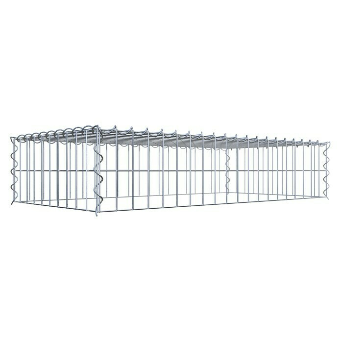 Gabiona Gabione Typ 3 (Zum Anbau in der Höhe, 100 x 50 x 20 cm, Stahl, Maschenbreite: 50 mm, Maschenhöhe: 100 mm, Spirale) | BAUHAUS