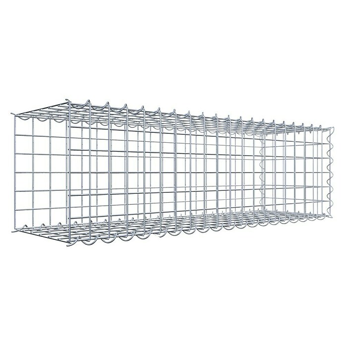 Gabiona Gabione Typ 2 (Zum Anbau in der Länge, 100 x 30 x 30 cm, Stahl, Maschenbreite: 50 mm, Maschenhöhe: 50 mm, Spirale) | BAUHAUS