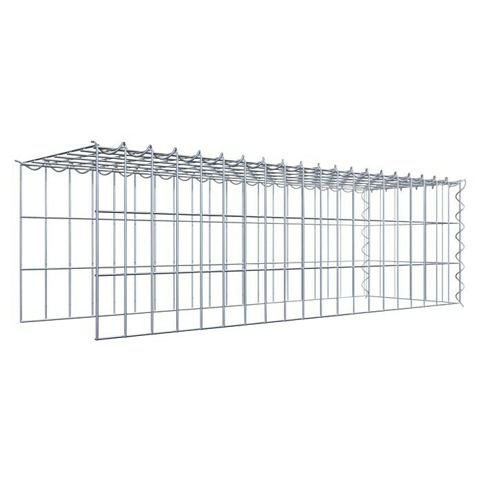 Gabiona Gabione Typ 4 (Zum Anbau in Länge & Höhe, 100 x 30 x 30 cm, Stahl, Maschenbreite: 50 mm, Maschenhöhe: 100 mm, Spirale) | BAUHAUS