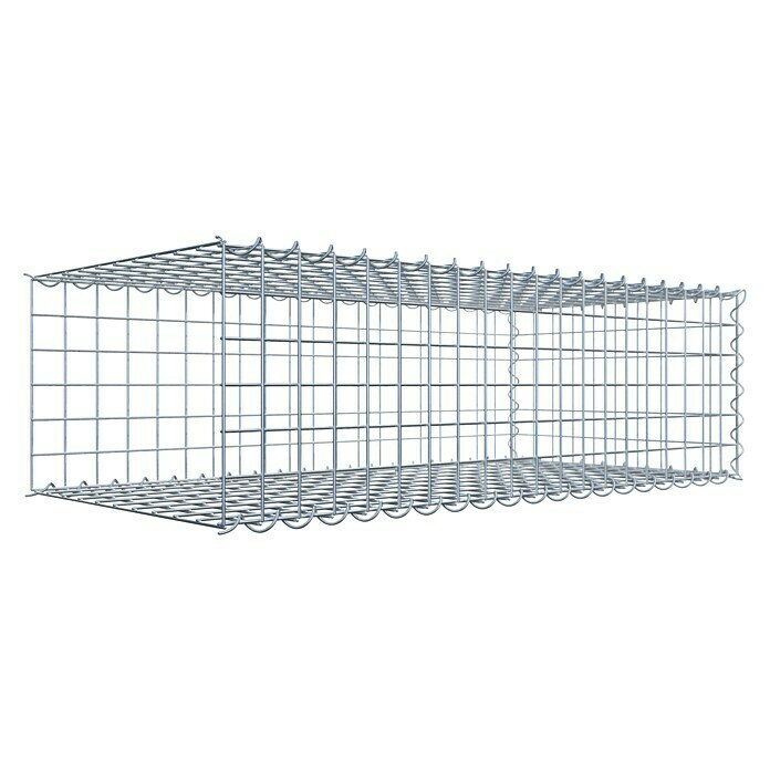 Gabiona Gabione Typ 2 (Zum Anbau in der Länge, 100 x 50 x 30 cm, Stahl, Maschenbreite: 50 mm, Maschenhöhe: 50 mm, Spirale) | BAUHAUS