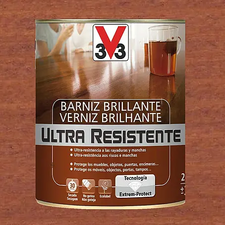 V33  Barniz para madera Brillante Ultra Resistente