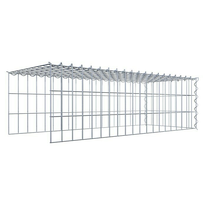 Gabiona Gabione Typ 4 (Zum Anbau in Länge & Höhe, 100 x 40 x 30 cm, Stahl, Maschenbreite: 50 mm, Maschenhöhe: 100 mm, Spirale) | BAUHAUS