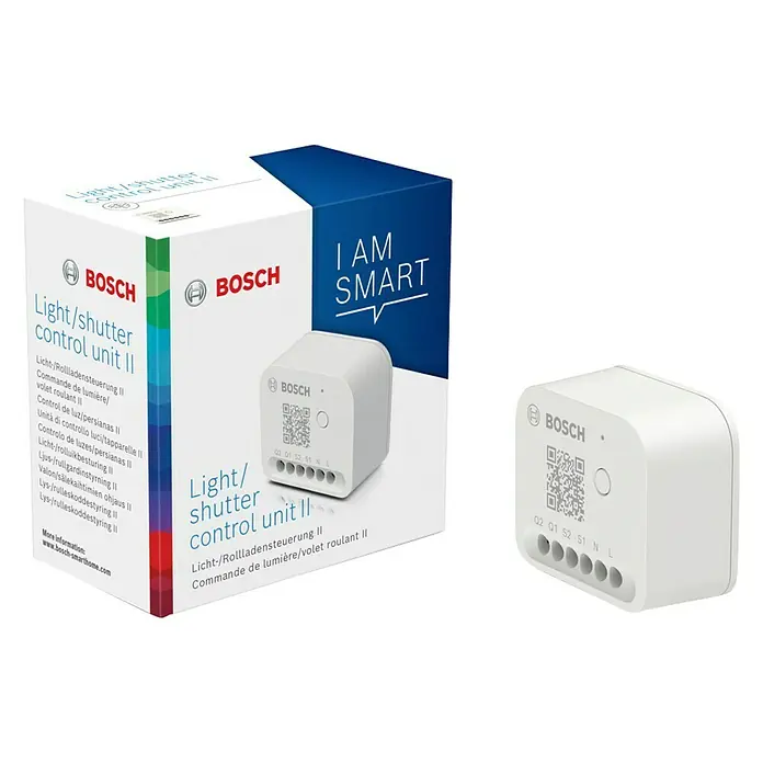 Bosch Smart Home Lichtsteuerung + Rollladensteuerung II - 1 Stk. - Produktabbildung des Bosch Smart Home Licht-/Rollladensteuerung II zur intelligenten Steuerung von Licht und Rollläden im Haus.
