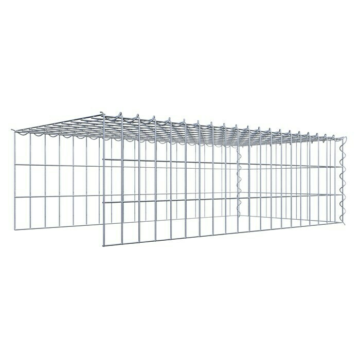 Gabiona Gabione Typ 4 (Zum Anbau in Länge & Höhe, 100 x 50 x 30 cm, Stahl, Maschenbreite: 50 mm, Maschenhöhe: 100 mm, Spirale) | BAUHAUS