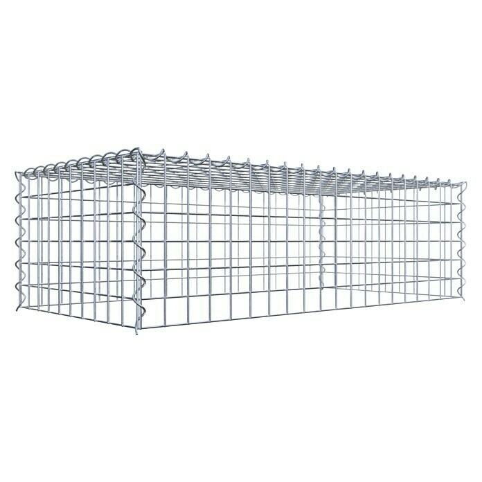 Gabiona Gabione Typ 3 (Zum Anbau in der Höhe, 100 x 50 x 30 cm, Stahl, Maschenbreite: 50 mm, Maschenhöhe: 50 mm, Spirale) | BAUHAUS