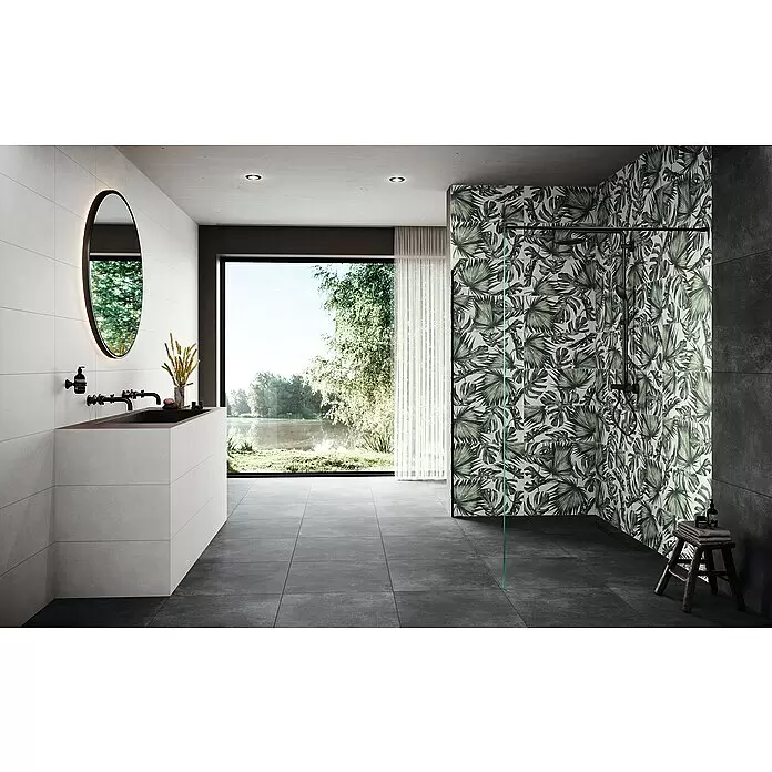 Domicil Wandfliese Living Concrete Jungledrum - 30 x 60 cm, Grün/Weiß, Matt - Stimmungsaufnahme