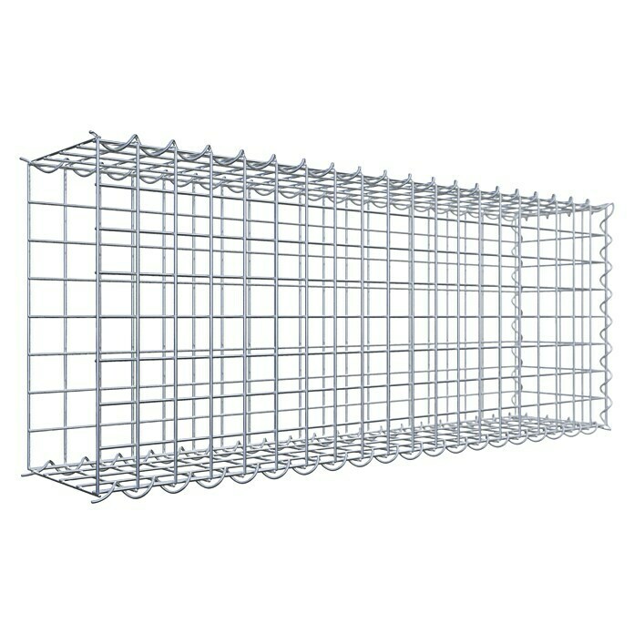 Gabiona Gabione Typ 2 (Zum Anbau in der Länge, 100 x 20 x 40 cm, Stahl, Maschenbreite: 50 mm, Maschenhöhe: 50 mm, Spirale) | BAUHAUS
