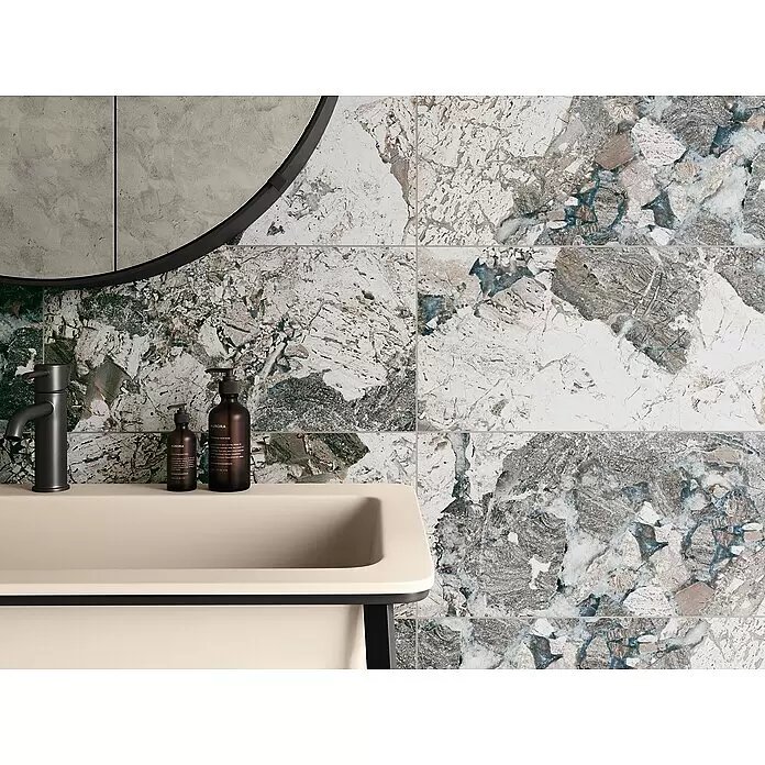 Domicil Wandfliese Stone Art Landscape - 30 x 60 cm, Blau/Grau/Beige, Glänzend - Stimmungsaufnahme
