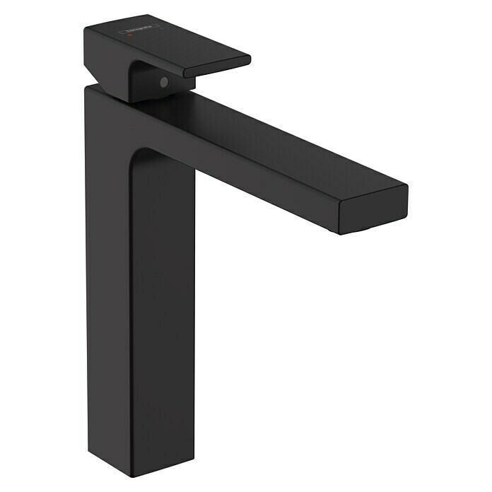 Hansgrohe Vernis Shape Waschtischarmatur 190Höhe: 25 cm, Schwarz, Matt Diagonal View