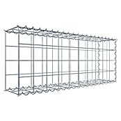 Gabiona Gabione Typ 2 (Zum Anbau in der Länge, 100 x 20 x 40 cm, Stahl, Maschenbreite: 100 mm, Maschenhöhe: 100 mm, Spirale) | BAUHAUS