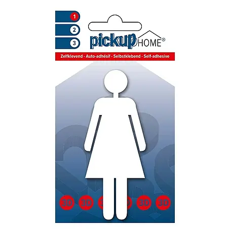 Pickup 3D Home WC-Aufkleber