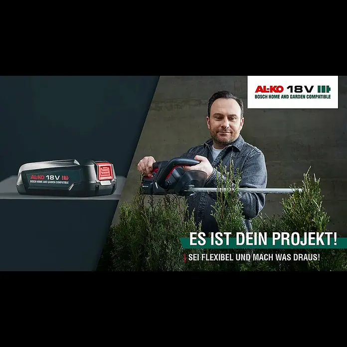 AL-KO Bosch Home & Garden Compatible Akku-Rasenmäher 38.1 Li18 V, 2 Akkus, 4 Ah, Schnittbreite: 38 cm - AL-KO Bosch home and garden compatible