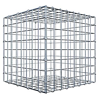 Gabiona Gabione (40 x 40 x 40 cm, Stahl, Maschenbreite: 50 mm, Maschenhöhe: 50 mm, C-Ring)