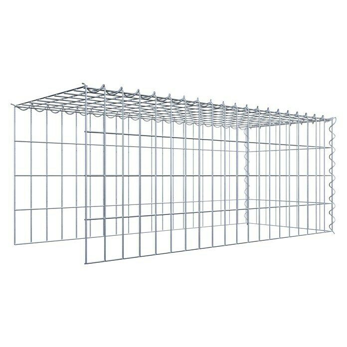 Gabiona Gabione Typ 4 (Zum Anbau in Länge & Höhe, 100 x 40 x 40 cm, Stahl, Maschenbreite: 50 mm, Maschenhöhe: 100 mm, Spirale) | BAUHAUS
