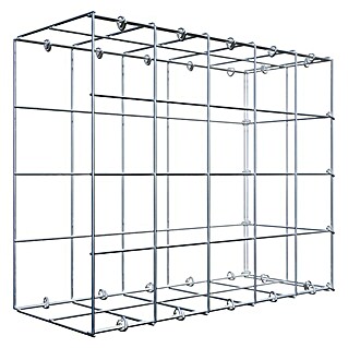 Gabiona Gabione Typ 2 (Zum Anbau in der Länge, 50 x 20 x 40 cm, Stahl, Maschenbreite: 100 mm, Maschenhöhe: 100 mm, C-Ring)