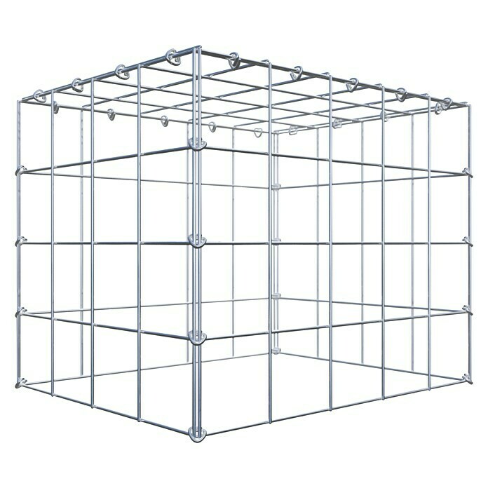 Gabiona Gabione Typ 3 (Zum Anbau in der Höhe, 50 x 40 x 40 cm, Stahl, Maschenbreite: 100 mm, Maschenhöhe: 100 mm, C-Ring) | BAUHAUS
