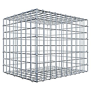 Gabiona Gabione (50 x 40 x 40 cm, Stahl, Maschenbreite: 50 mm, Maschenhöhe: 50 mm, C-Ring)