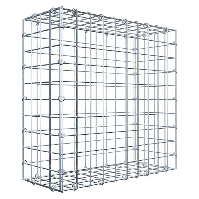 Gabiona Gabione (50 x 20 x 50 cm, Stahl, Maschenbreite: 50 mm, Maschenhöhe: 50 mm, C-Ring) | BAUHAUS
