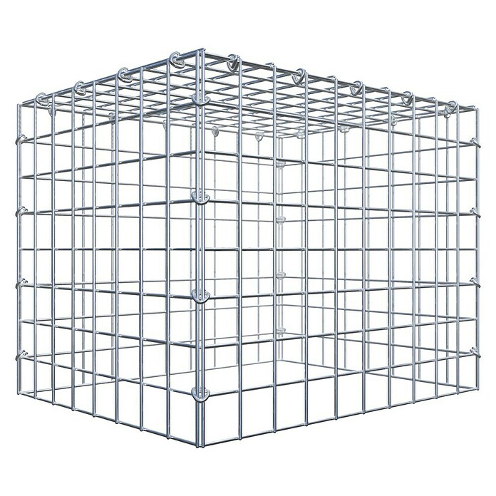 Gabiona Gabione Typ 3 (Zum Anbau in der Höhe, 50 x 40 x 40 cm, Stahl, Maschenbreite: 50 mm, Maschenhöhe: 50 mm, C-Ring) | BAUHAUS