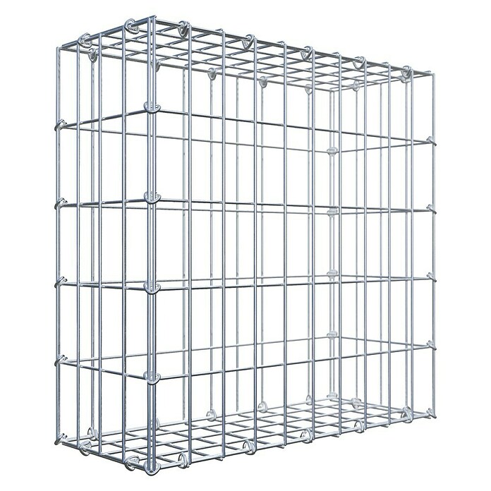 Gabiona Gabione (50 x 20 x 50 cm, Stahl, Maschenbreite: 50 mm, Maschenhöhe: 100 mm, C-Ring) | BAUHAUS