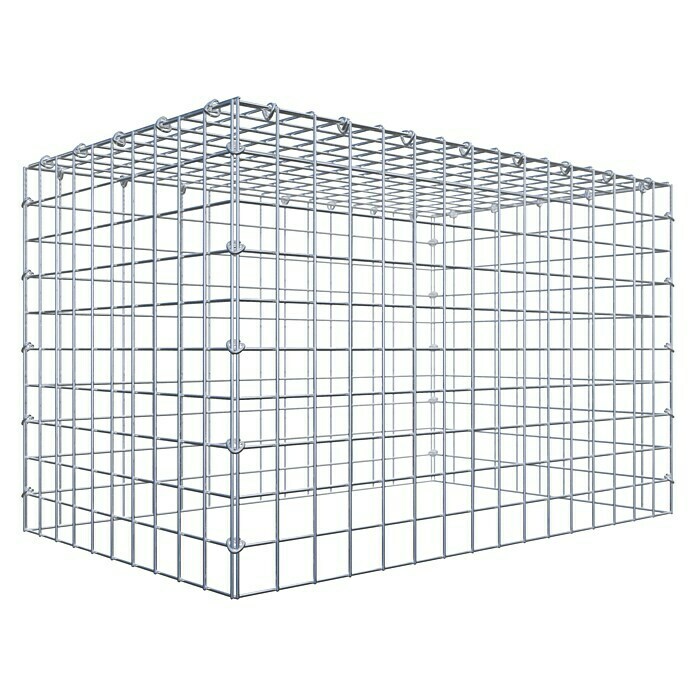 Gabiona Gabione Typ 3 (Zum Anbau in der Höhe, 80 x 50 x 50 cm, Stahl, Maschenbreite: 50 mm, Maschenhöhe: 50 mm, C-Ring) | BAUHAUS