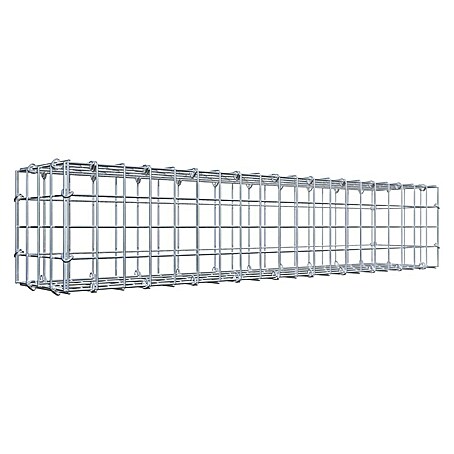 Gabiona Gabione (100 x 20 x 20 cm, Stahl, Maschenbreite: 50 mm, Maschenhöhe: 50 mm)
