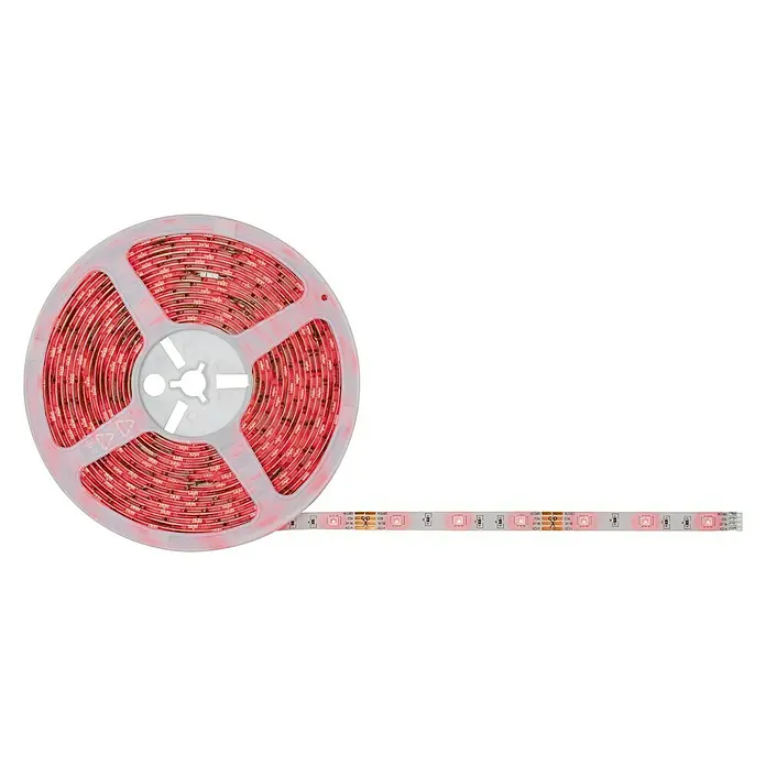 Paulmann LED-Band SimpLED - 7,5 m, RGB - Eine Rolle rotes LED-Band, ideal für stimmungsvolle Beleuchtung und dekorative Zwecke. Das flexible Band lässt sich leicht anbringen und anpassen.