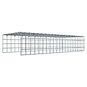 Gabiona Gabione Typ 4 (Zum Anbau in Länge & Höhe, 100 x 40 x 20 cm, Stahl, Maschenbreite: 50 mm, Maschenhöhe: 50 mm, C-Ring) | BAUHAUS
