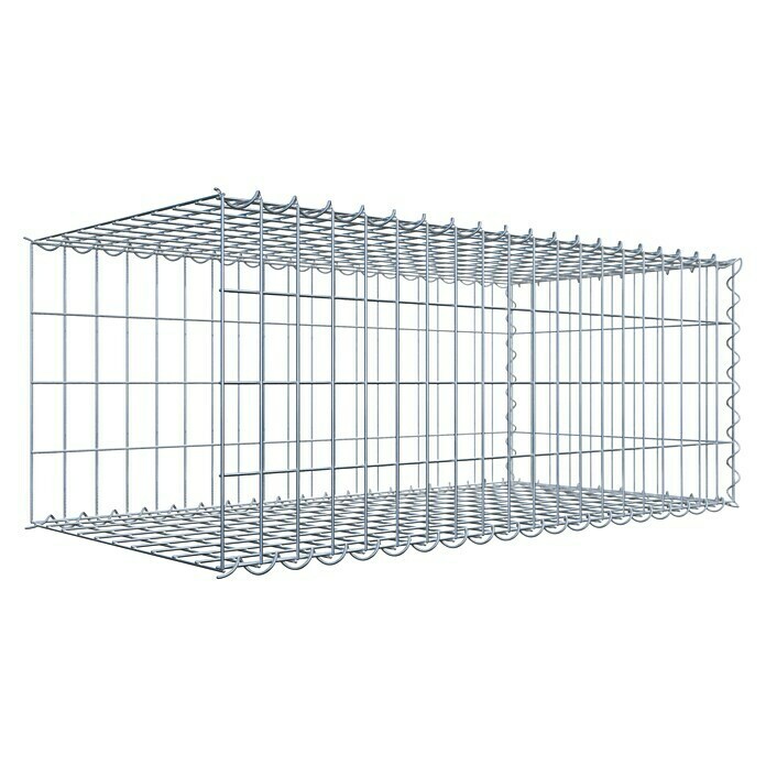 Gabiona Gabione Typ 2 (Zum Anbau in der Länge, 100 x 50 x 40 cm, Stahl, Maschenbreite: 50 mm, Maschenhöhe: 100 mm, Spirale) | BAUHAUS