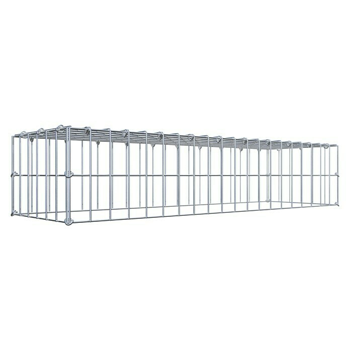 Gabiona Gabione Typ 3 (Zum Anbau in der Höhe, 100 x 30 x 20 cm, Stahl, Maschenbreite: 50 mm, Maschenhöhe: 100 mm, C-Ring) | BAUHAUS