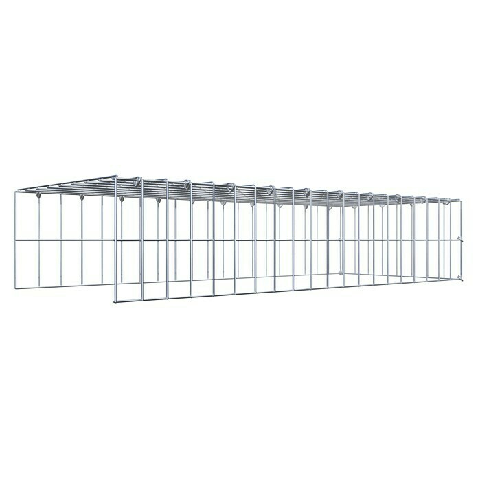 Gabiona Gabione Typ 4 (Zum Anbau in Länge & Höhe, 100 x 40 x 20 cm, Stahl, Maschenbreite: 50 mm, Maschenhöhe: 100 mm, C-Ring) | BAUHAUS