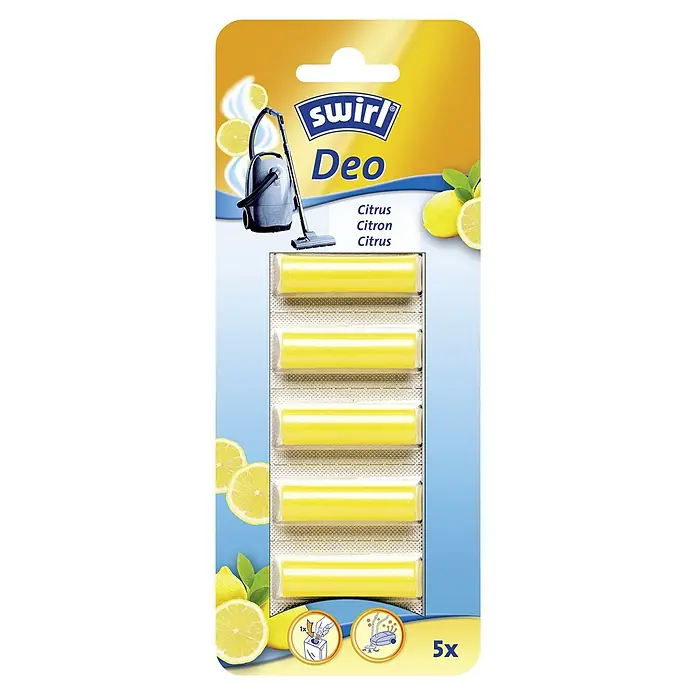Swirl Staubsauger-Duftstick - Citrus - Ein Paket Swirl Deo Staubsauger-Duftstäbchen mit Zitrusduft. Perfekt für einen frischen Duft beim Staubsaugen.
