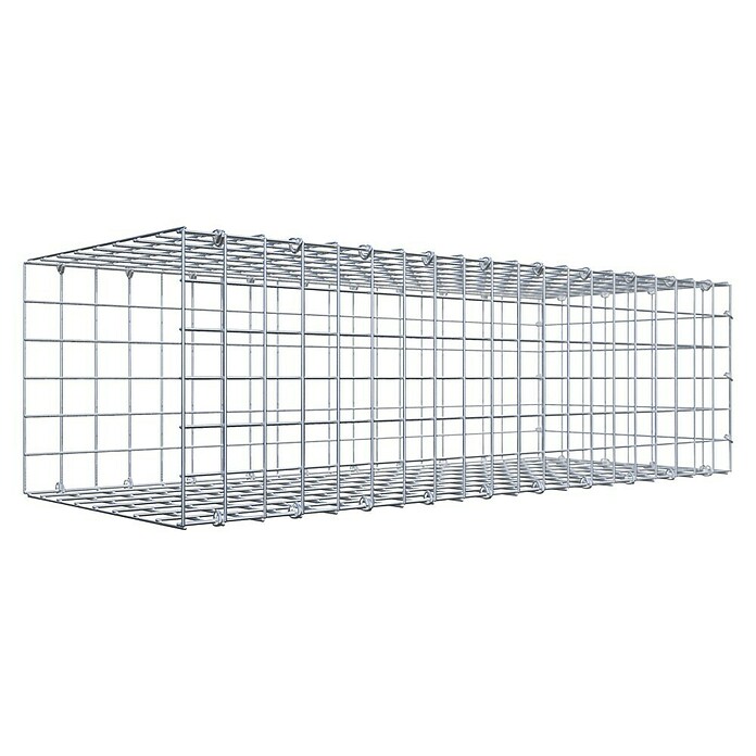 Gabiona Gabione Typ 2 (Zum Anbau in der Länge, 100 x 40 x 30 cm, Stahl, Maschenbreite: 50 mm, Maschenhöhe: 50 mm, C-Ring) | BAUHAUS