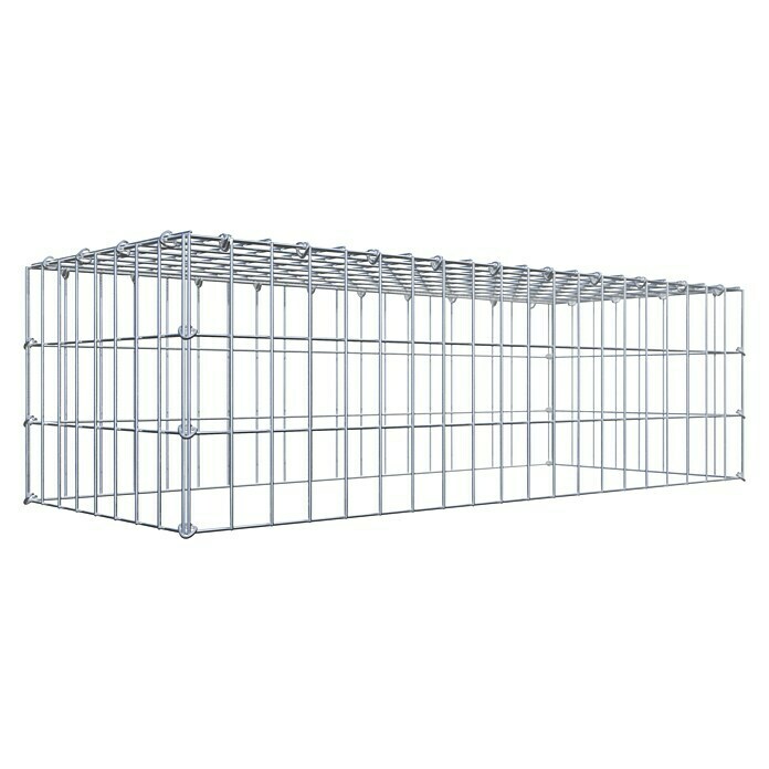 Gabiona Gabione Typ 3 (Zum Anbau in der Höhe, 100 x 40 x 30 cm, Stahl, Maschenbreite: 50 mm, Maschenhöhe: 100 mm, C-Ring) | BAUHAUS