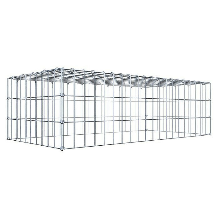 Gabiona Gabione Typ 3 (Zum Anbau in der Höhe, 100 x 50 x 30 cm, Stahl, Maschenbreite: 50 mm, Maschenhöhe: 100 mm, C-Ring) | BAUHAUS