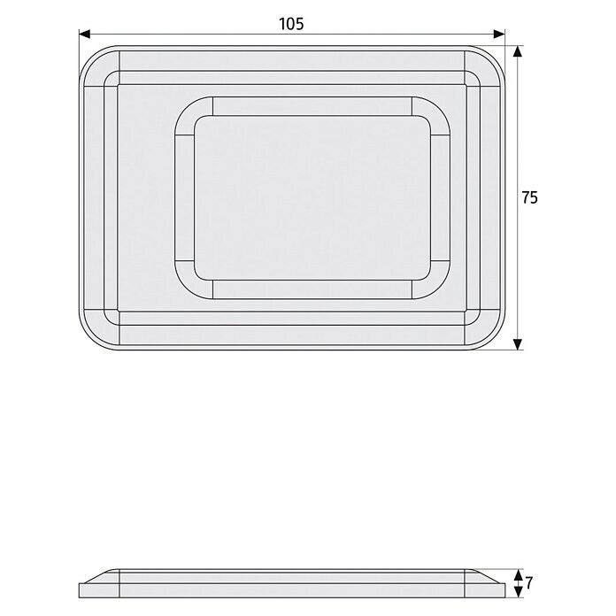 Abus Gitterrostsicherung GS 40  (Einsatzbereich: Kunststoff-Lichtschacht, 60 cm, Sicherheitsstufe: 6)