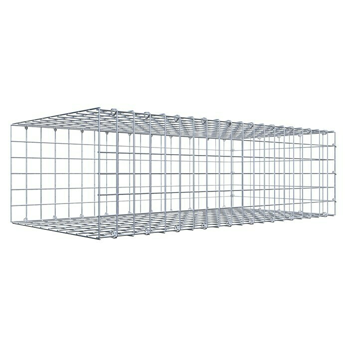 Gabiona Gabione Typ 2 (Zum Anbau in der Länge, 100 x 50 x 30 cm, Stahl, Maschenbreite: 50 mm, Maschenhöhe: 50 mm, C-Ring) | BAUHAUS