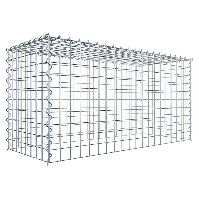 Gabiona Gabione Typ 3 (Zum Anbau in der Höhe, 100 x 40 x 50 cm, Stahl, Maschenbreite: 50 mm, Maschenhöhe: 50 mm, Spirale) | BAUHAUS