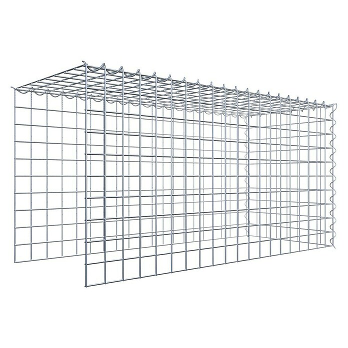 Gabiona Gabione Typ 4 (Zum Anbau in Länge & Höhe, 100 x 40 x 50 cm, Stahl, Maschenbreite: 50 mm, Maschenhöhe: 50 mm, Spirale) | BAUHAUS