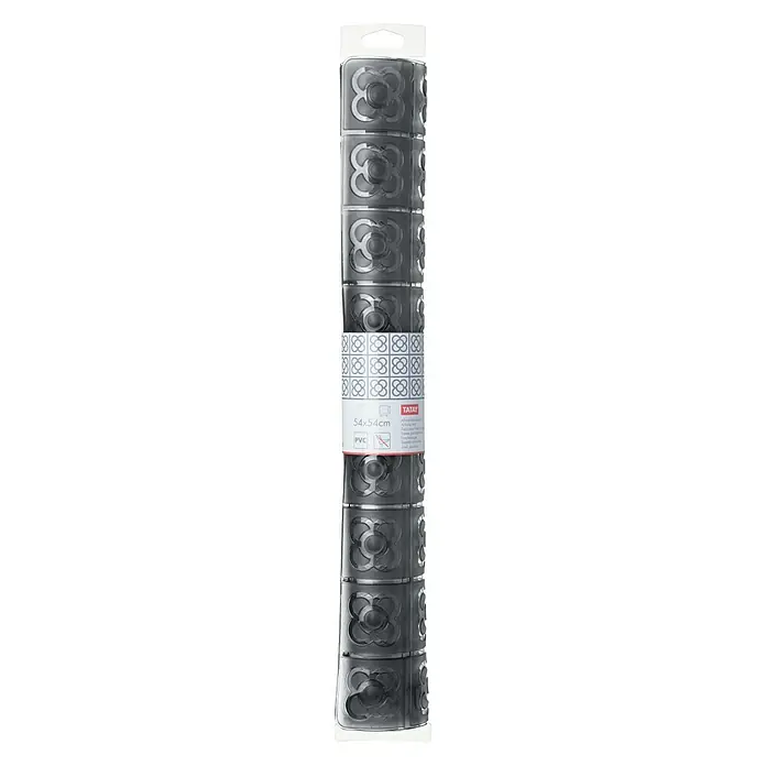 Tatay Alfombra antideslizante para ducha BCN - 54 x 54 cm, PVC, Antracita - Aquí tienes un rollo de Tatay Bordura Barcelona Negro 54x54cm, ideal para darle un toque de originalidad a tu espacio.