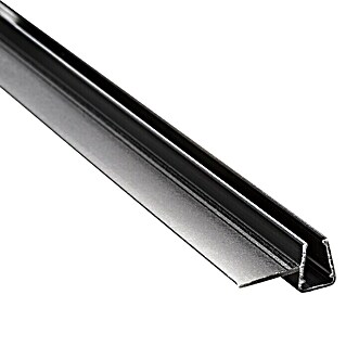 Perfil de sellado de cruce (200 x 2,52 x 1,3 cm, Negro)