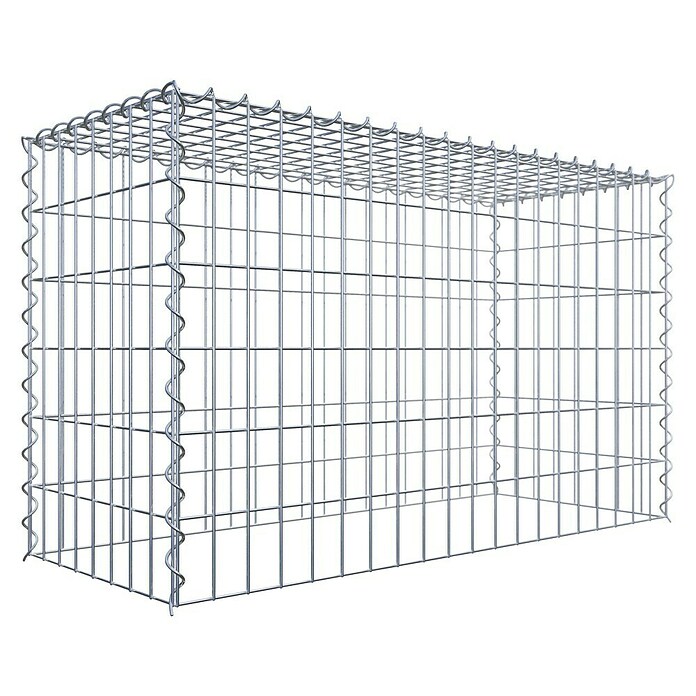 Gabiona Gabione Typ 3 (Zum Anbau in der Höhe, 100 x 40 x 60 cm, Stahl, Maschenbreite: 50 mm, Maschenhöhe: 100 mm, Spirale) | BAUHAUS