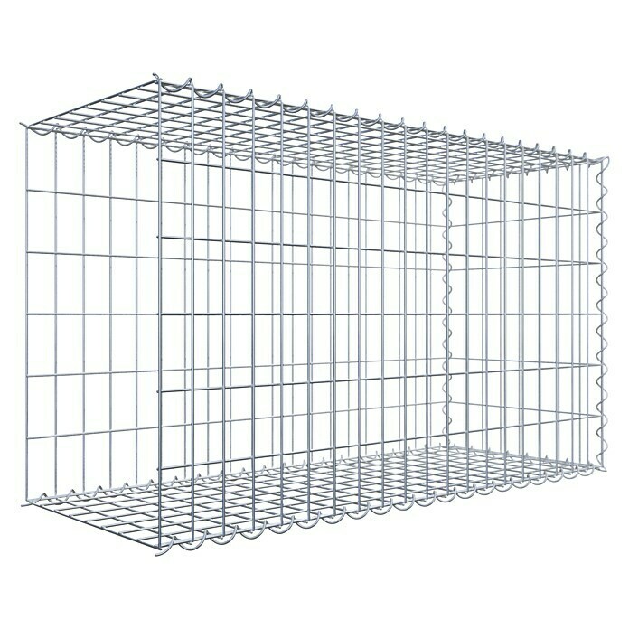 Gabiona Gabione Typ 2 (Zum Anbau in der Länge, 100 x 40 x 60 cm, Stahl, Maschenbreite: 50 mm, Maschenhöhe: 100 mm, Spirale) | BAUHAUS