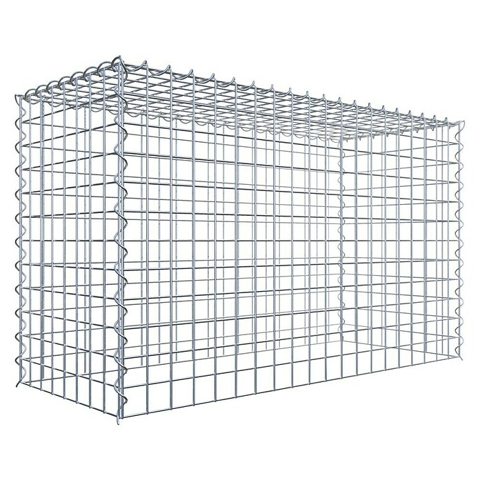 Gabiona Gabione Typ 3 (Zum Anbau in der Höhe, 100 x 40 x 60 cm, Stahl, Maschenbreite: 50 mm, Maschenhöhe: 50 mm, Spirale) | BAUHAUS