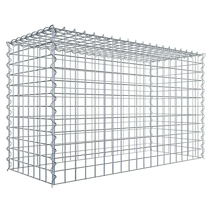 Gabiona Gabione Typ 3 - Zum Anbau in der Höhe, 100 x 40 x 60 cm, Stahl, Maschenbreite: 50 mm, Maschenhöhe: 50 mm, Spirale - Hier ist ein Drahtgitterkorb für den Gartenbau. Die Gabione ist vielseitig einsetzbar. Ideal zur Gestaltung von Außenbereichen.